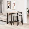 vidaXL Tafel Naturel 100 x 50 x 77 cm Engineered hout en staal
