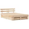 vidaXL Bedframe met hoofdeinde Bruin 160 x 200 cm Massief grenenhout