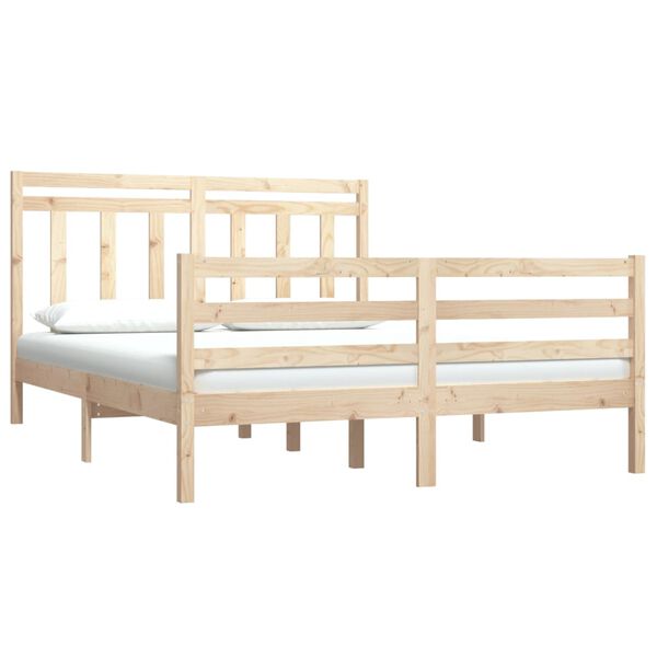 vidaXL Bedframe massief hout 150x200 cm