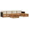 vidaXL Buiten bankenset 6 pcs Naturel 79 x 79 x 37 cm