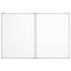 vidaXL Whiteboard magnetisch inklapbaar 120x100x1,7 cm aluminium