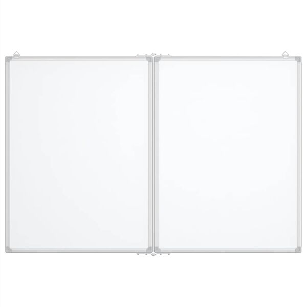 vidaXL Whiteboard magnetisch inklapbaar 120x100x1,7 cm aluminium