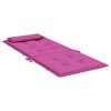 vidaXL Stoelkussens 4 st hoge rug oxford stof roze