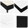 vidaXL Boxspringbed met matras met hoofdeinde Zwart 90 x 200 cm Stof