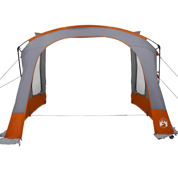 vidaXL Caravan Tent met dak Grijs en Oranje 410 x 275 x 245 cm