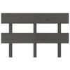 vidaXL Hoofdbord 144x3x81 cm massief grenenhout grijs