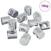 vidaXL Barrelmoeren 4500 pcs Zilver M6 x 12 mm (Draaddiameter x H)