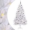 vidaXL Kunstmatige Inklapbare Kerstboom Wit 240 cm PVC en staal