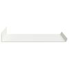 vidaXL Drijvende plank Wandgemonteerd 4 pcs Wit 40 x 18 x 2,5 cm Staal
