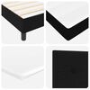 vidaXL Boxspringbed met matras Zwart 200 x 180 cm Polyester