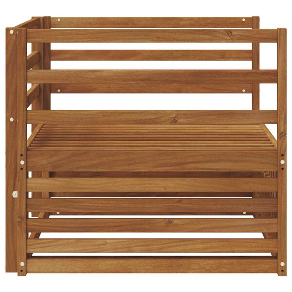 vidaXL 2 Stuk Bank met armleuningen Naturel