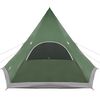 vidaXL Teepee Tent met dak met opslag Groen 545 x 450 x 295 cm