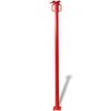 vidaXL Acrow Steun Rood 280 x 12 x 12 cm