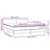 vidaXL Boxspring met matras en LED fluweel donkergroen 200x210 cm
