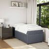 vidaXL Boxspring met matras fluweel donkergrijs 90x200 cm