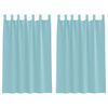 vidaXL Gordijnen voile met lussen 2 st 140x175 cm turkoois