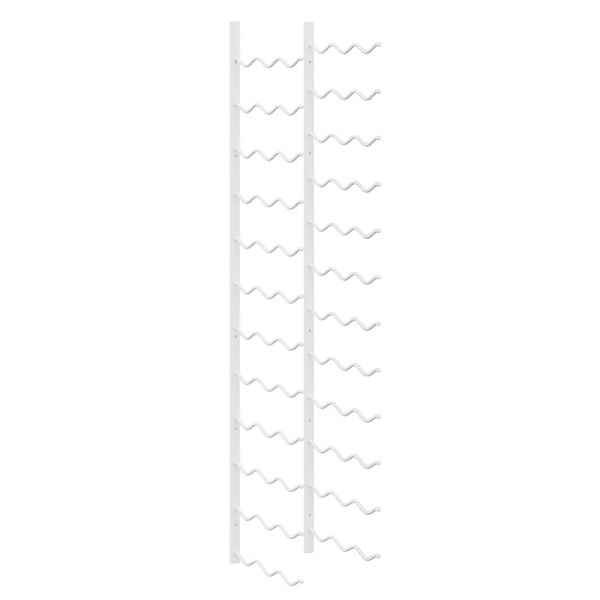 vidaXL Wijnrek voor 36 flessen wandmontage ijzer wit