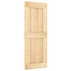 vidaXL Schuifdeur NARVIK Naturel en Zwart 80 x 210 cm (213,5 cm)