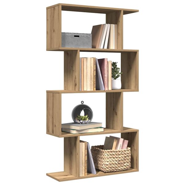 vidaXL Kamerscherm / boekenkast 4-laags 70x24x129 cm hout artisanaal