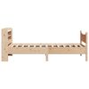 vidaXL Bedframe met hoofdbord massief grenenhout 90x190 cm