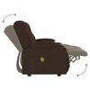 vidaXL Massagestoel 2-zits verstelbaar bekerhouders kunstleer bruin