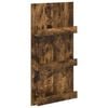 vidaXL Tijdschrift Rek Gerookt eiken 51 x 11 x 102 cm Bewerkt hout