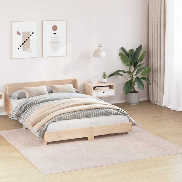 vidaXL Antislip Shaggy Tapijt Crème 200 x 200 cm PP