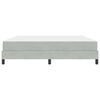 vidaXL Boxspringbed met matras Lichtgrijs 180 x 210 cm Stof