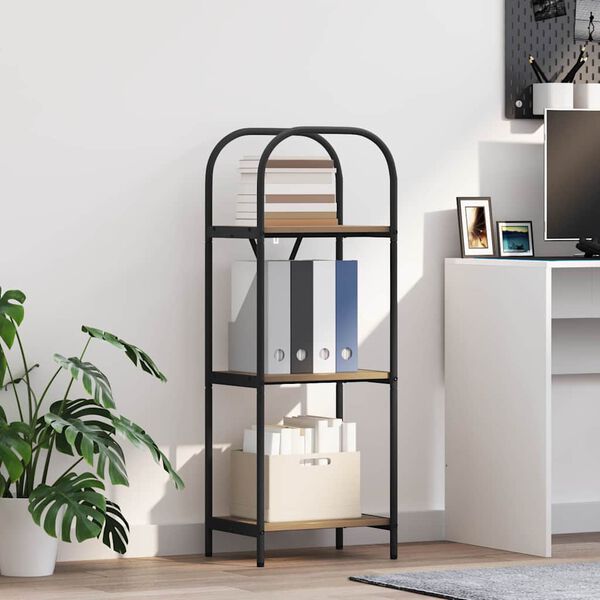 vidaXL Boekenkast Artisan Eiken 40 x 30 x 109 cm Bewerkt hout