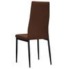 vidaXL Eetkamerstoelen 4 st stof bruin