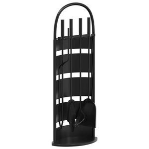 vidaXL 5-delige openhaardgereedschapset 23x15x66 cm staal