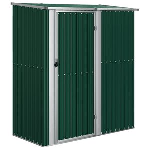 vidaXL Tuinhuis Groen 180,5x97x209,5 cm Gegalvaniseerd Staal