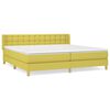 vidaXL Boxspring met matras stof groen 160x200 cm