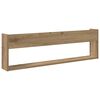 vidaXL Tijdschrift Rek met plank 2 pcs Artisan Eiken 100 x 12 x 30 cm