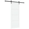 vidaXL Schuifdeur ORKDAL 83 x 211 cm Bewerkt hout Wit en zwart