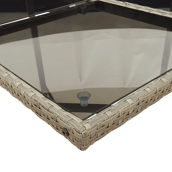 vidaXL 17-delige Tuinset met kussens poly rattan grijs