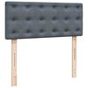 vidaXL Ottoman bed met matras en LED's 120x200cm fluweel donkergrijs