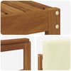 vidaXL Buiten bankenset 6 pcs Natuurlijk en Cr&egrave;me Bewerkt hout