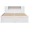 vidaXL Bedframe zonder matras massief grenenhout wit 160x200 cm