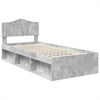 vidaXL Bedframe Concerte Grijs 100 x 200 cm Massief grenenhout
