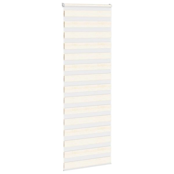 vidaXL Zebra rolgordijn 85x230 cm stofbreedte 80,9 cm marmerbeige