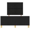 vidaXL Bedframe met hoofdeinde Zwart 120 x 190 cm Stof