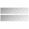 vidaXL Trap Tread 2 st 90 x 20 cm Zilver Aluminium Rechthoekig