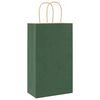 vidaXL Papieren zakken 50 st met hengsels 21x11x36 cm groen