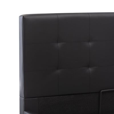 vidaXL Bedframe hydraulisch kunstleer zwart 160x200 cm