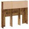 vidaXL Hoofdbordkast 120x19x103,5 cm bewerkt hout oud houtkleurig