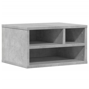vidaXL Printerkastje 40x32x22,5 cm bewerkt hout betongrijs