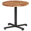 vidaXL Bistrotafel rond &Oslash;80x75 cm massief acaciahout