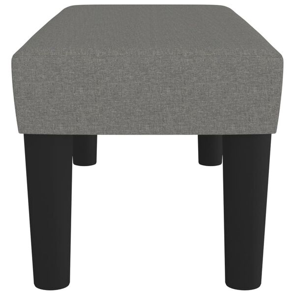 vidaXL Bankje 70x30x30 cm stof donkergrijs