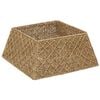 vidaXL Kerstboomkraag Vierkant Naturel 60 x 60 x 28 cm Zeegras